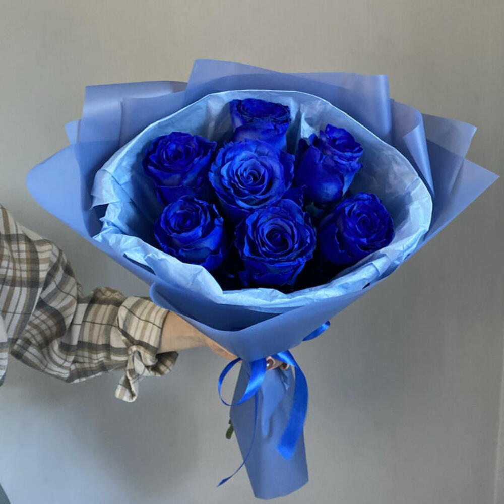 Букет синих роз 💙