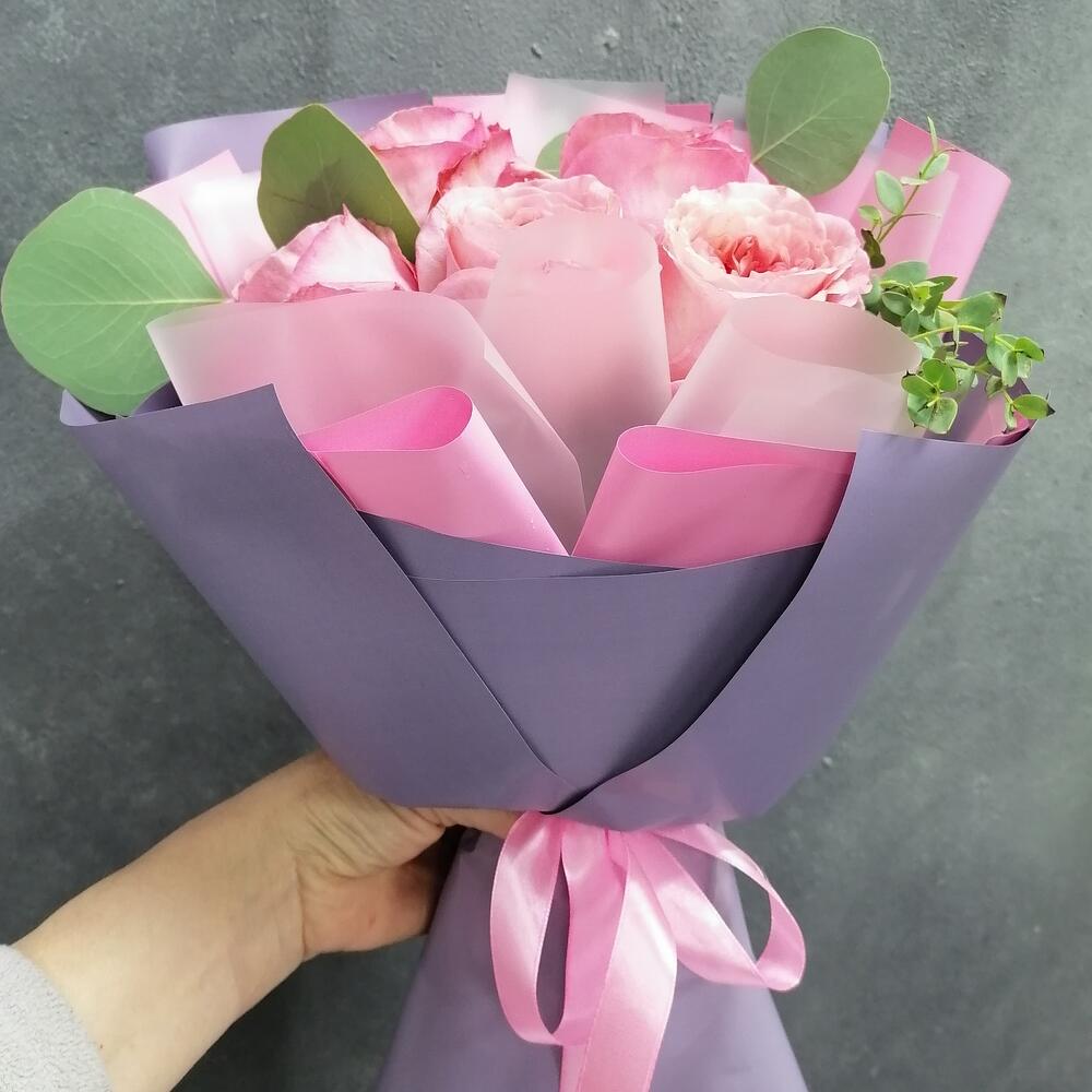💖Букет Пионовидных роз Пинк о Хара💖