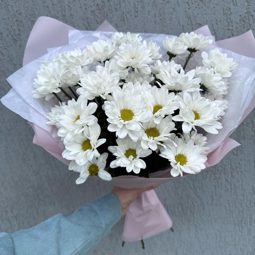 Букет из кустовых хризантем