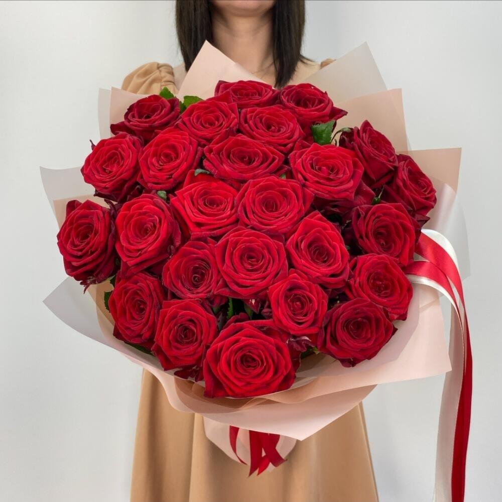 Роза красная 25 шт