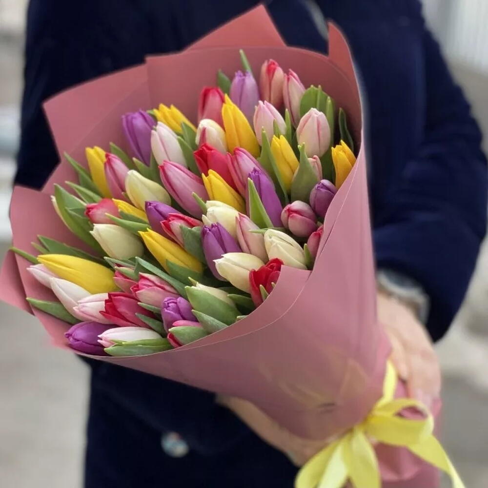 51 тюльпан 🌷 Букет тюльпанов