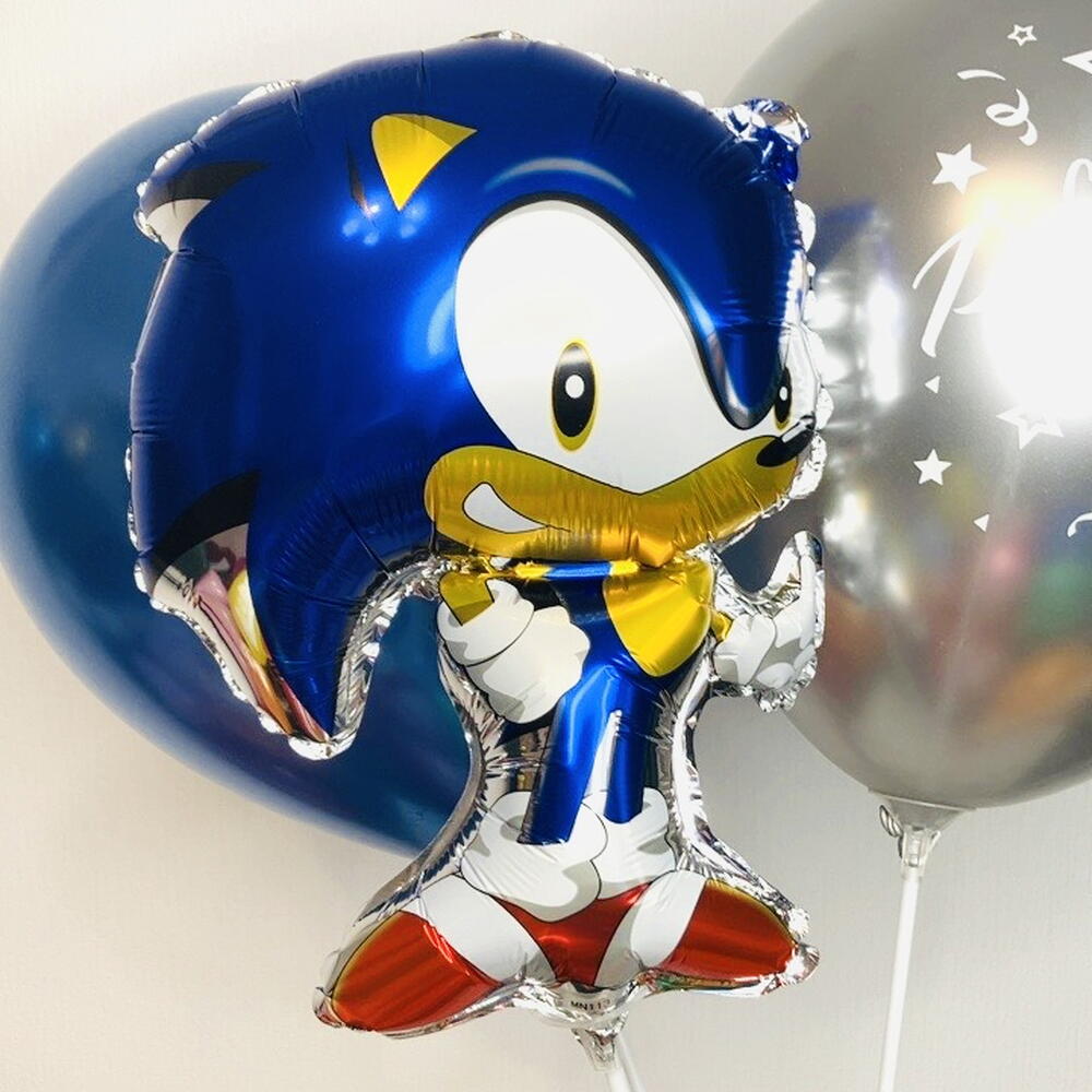 🦔 Топ Воздушные Шары Ёжик Соник 3 ШТ N0021/Хит Продаж