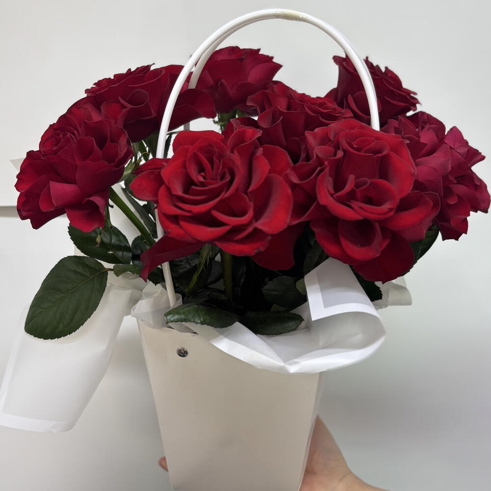 Roses in a basket
