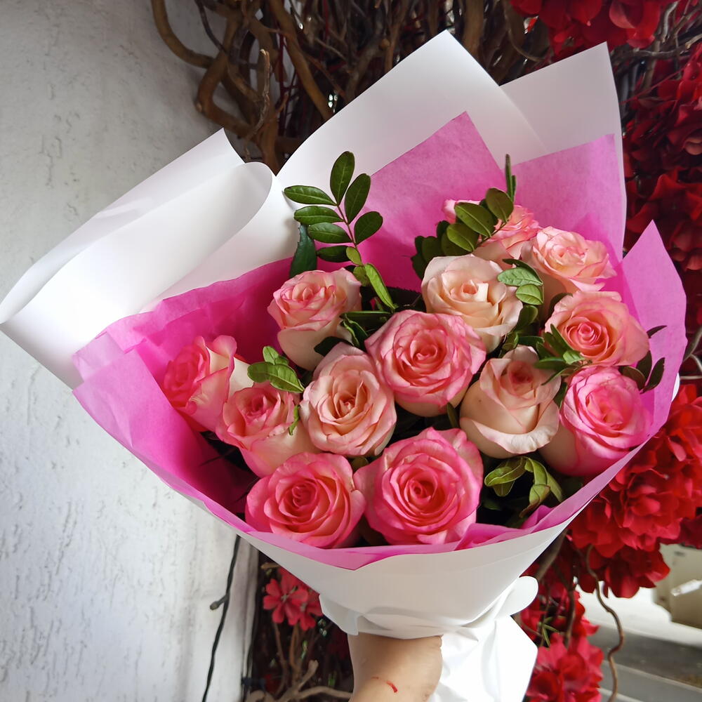 Монобукет Розовая роза 💐💕