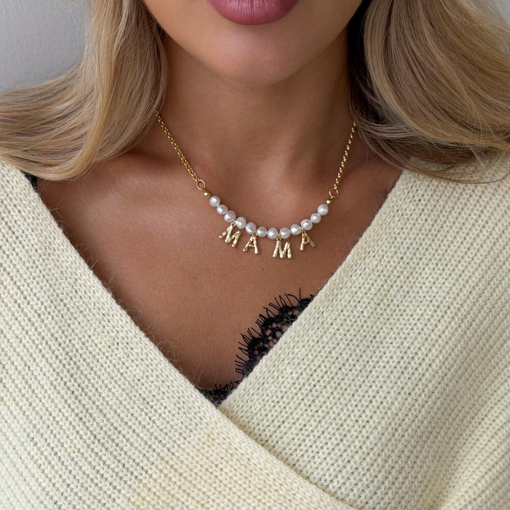 Колье-цепь "Мама"