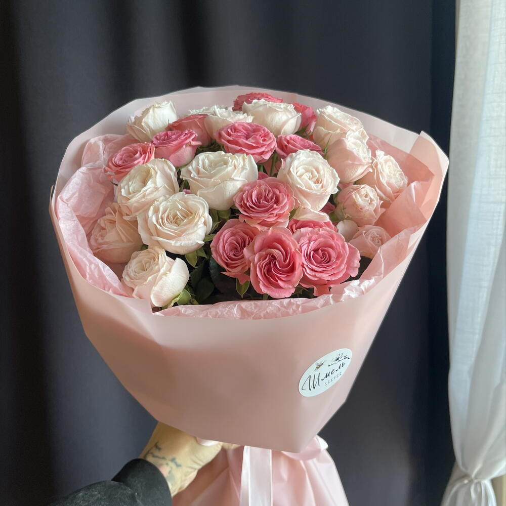 Микс кустовых роз