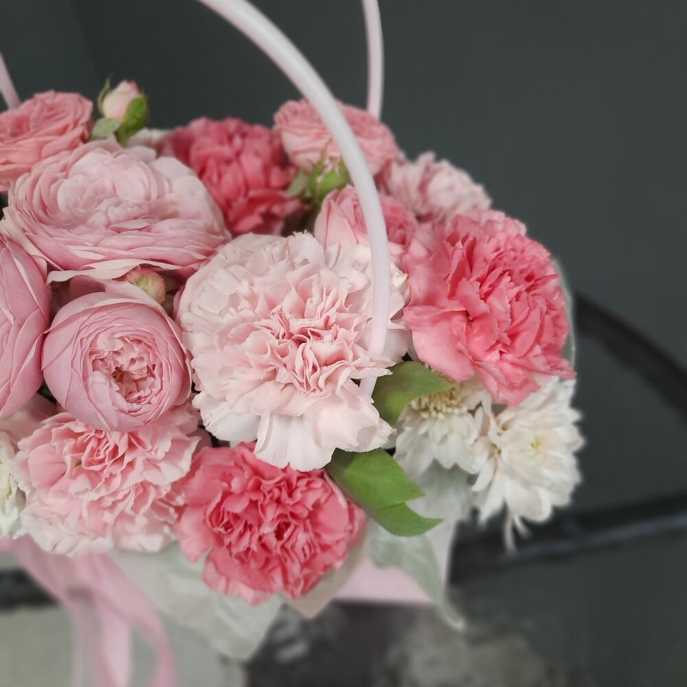Flowers in a handbag