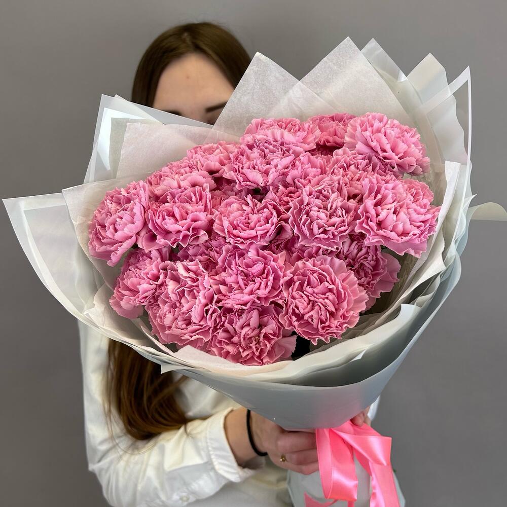 Букет из розовых диантусов 💖