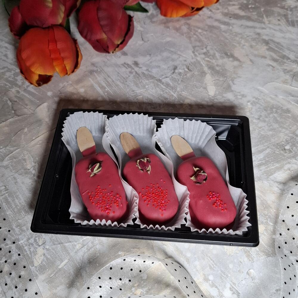 Juego de 3 paletas Cerezas-chocolate