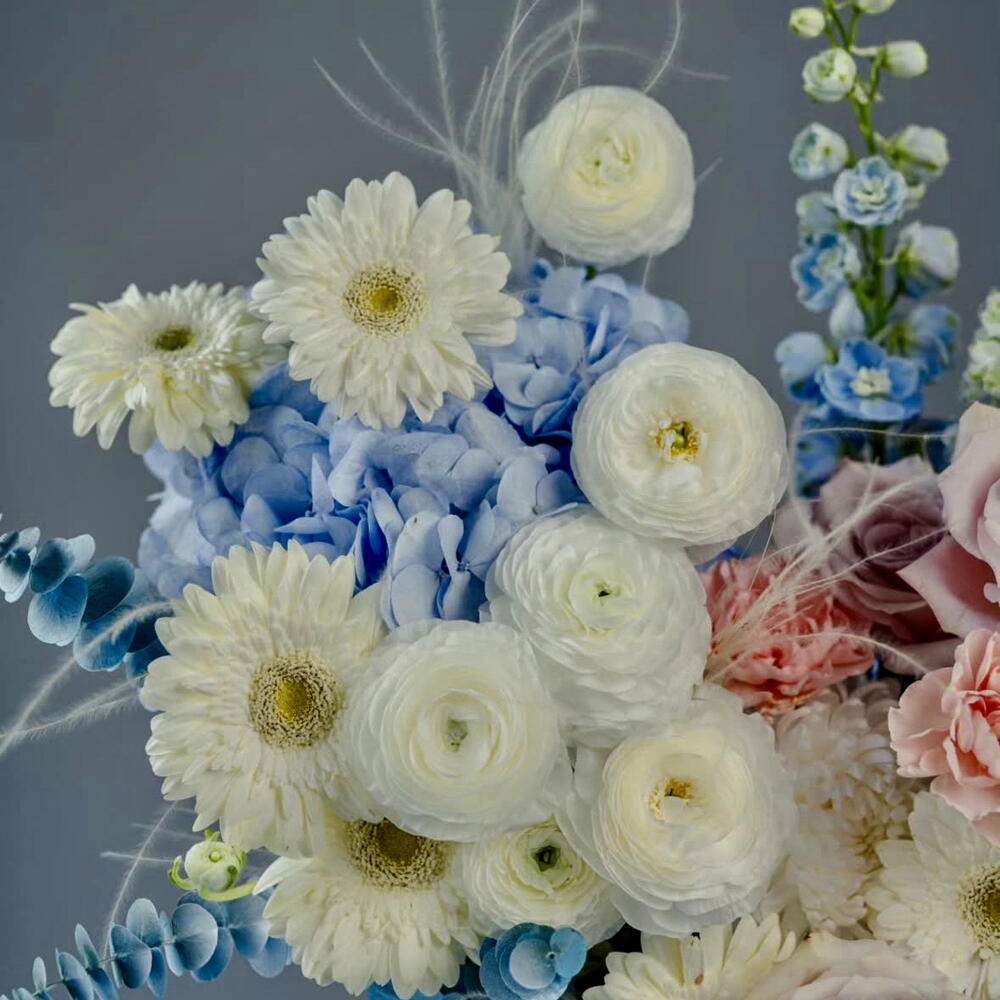 White blue