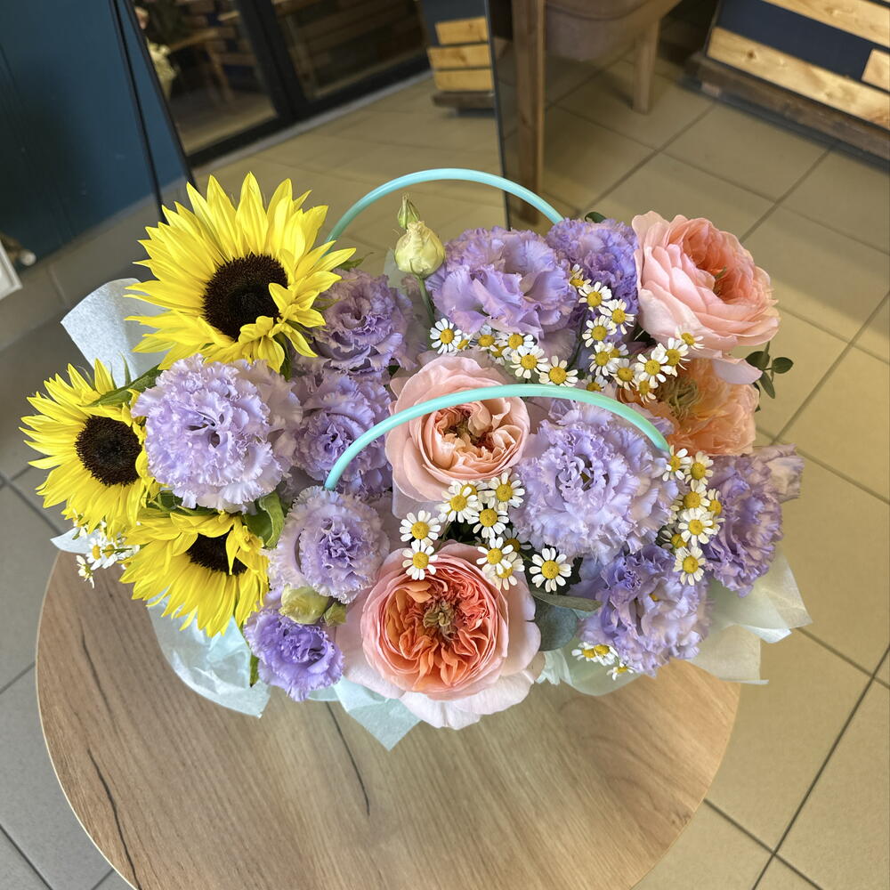 Летняя сумочка с цветами микс 🌸