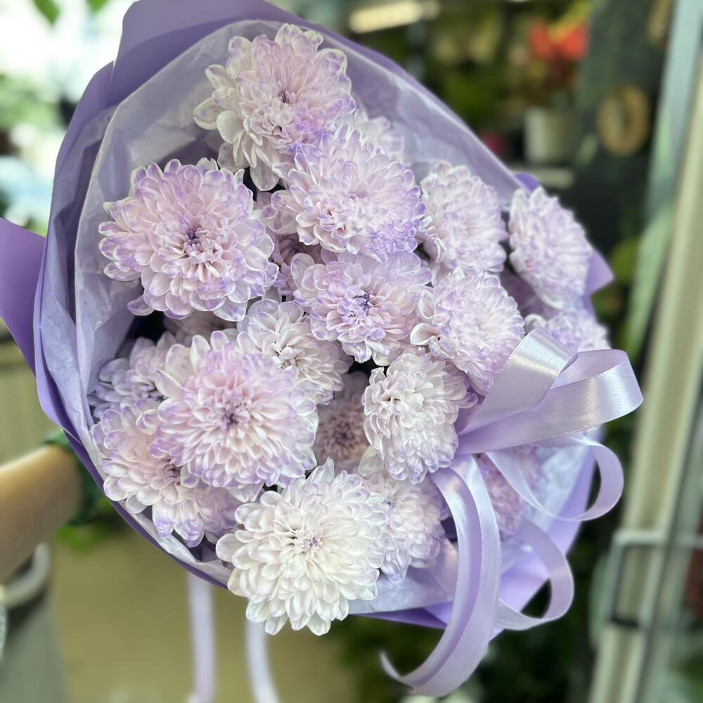 Супер букет из хризантем 💜