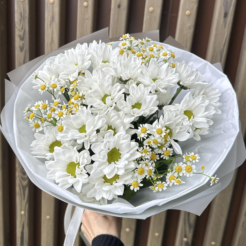 Букет Белые ромашки 🤍💛