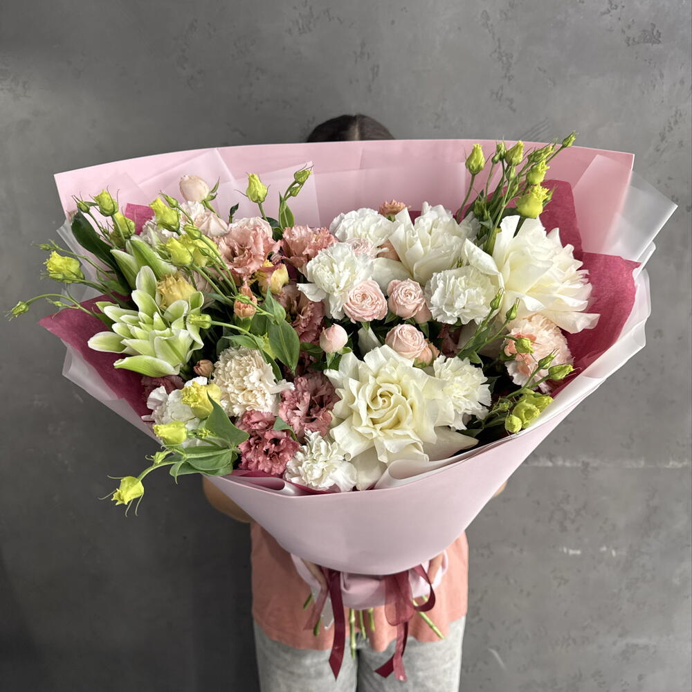Шикарный букет с эустомой💖