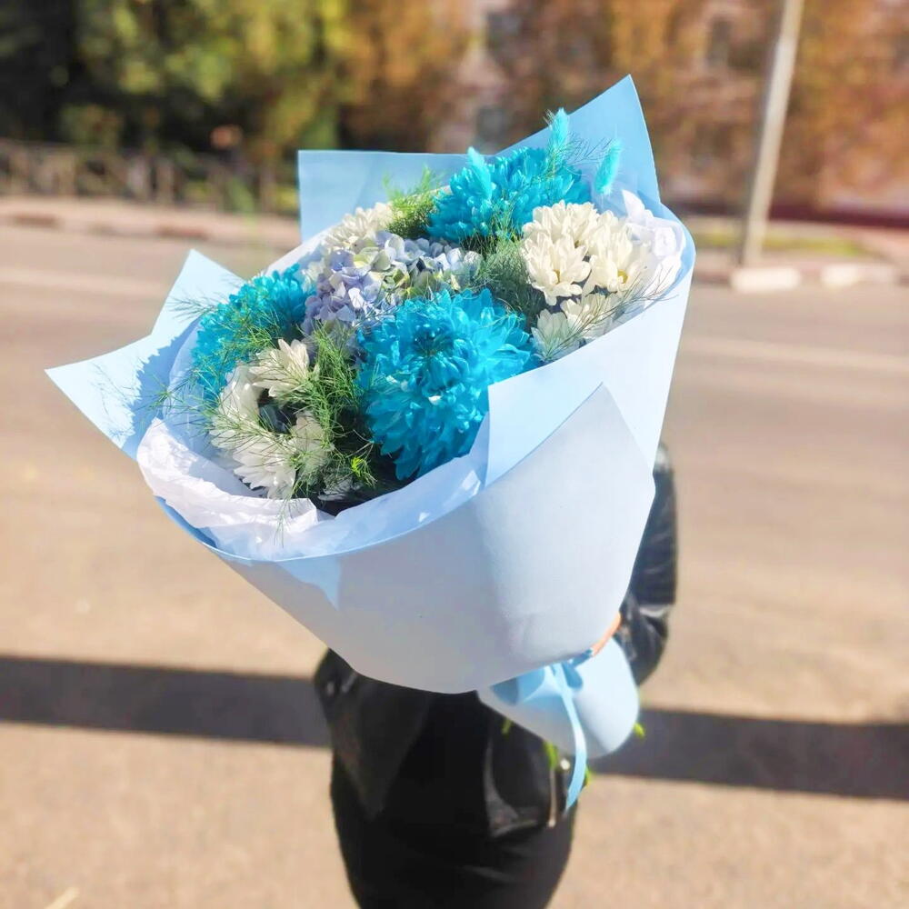Букет из хризантемы