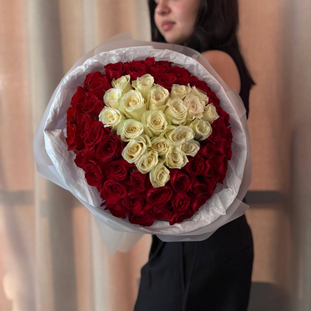Букет сердце
