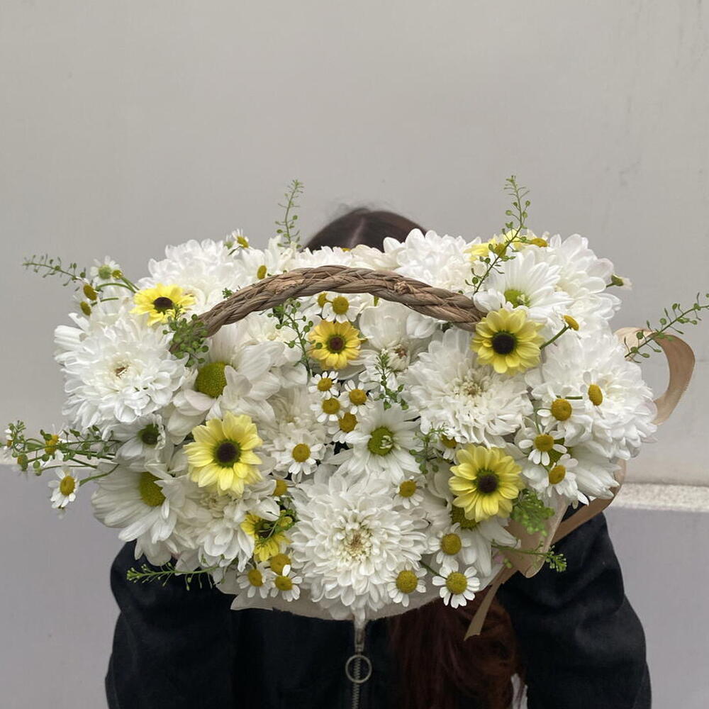 Цветочное лукошко 💛