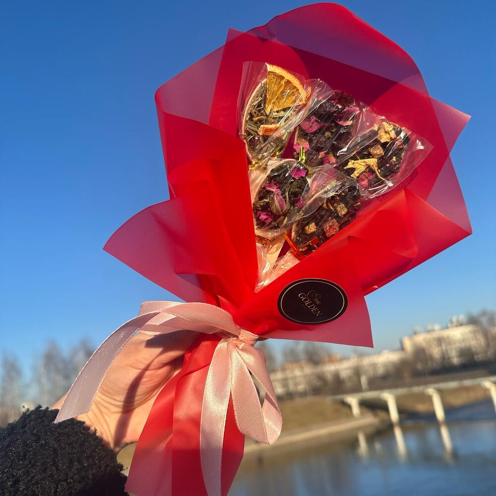 Bouquet of 5 Tea Spoons | Gift Bouquet with Tea