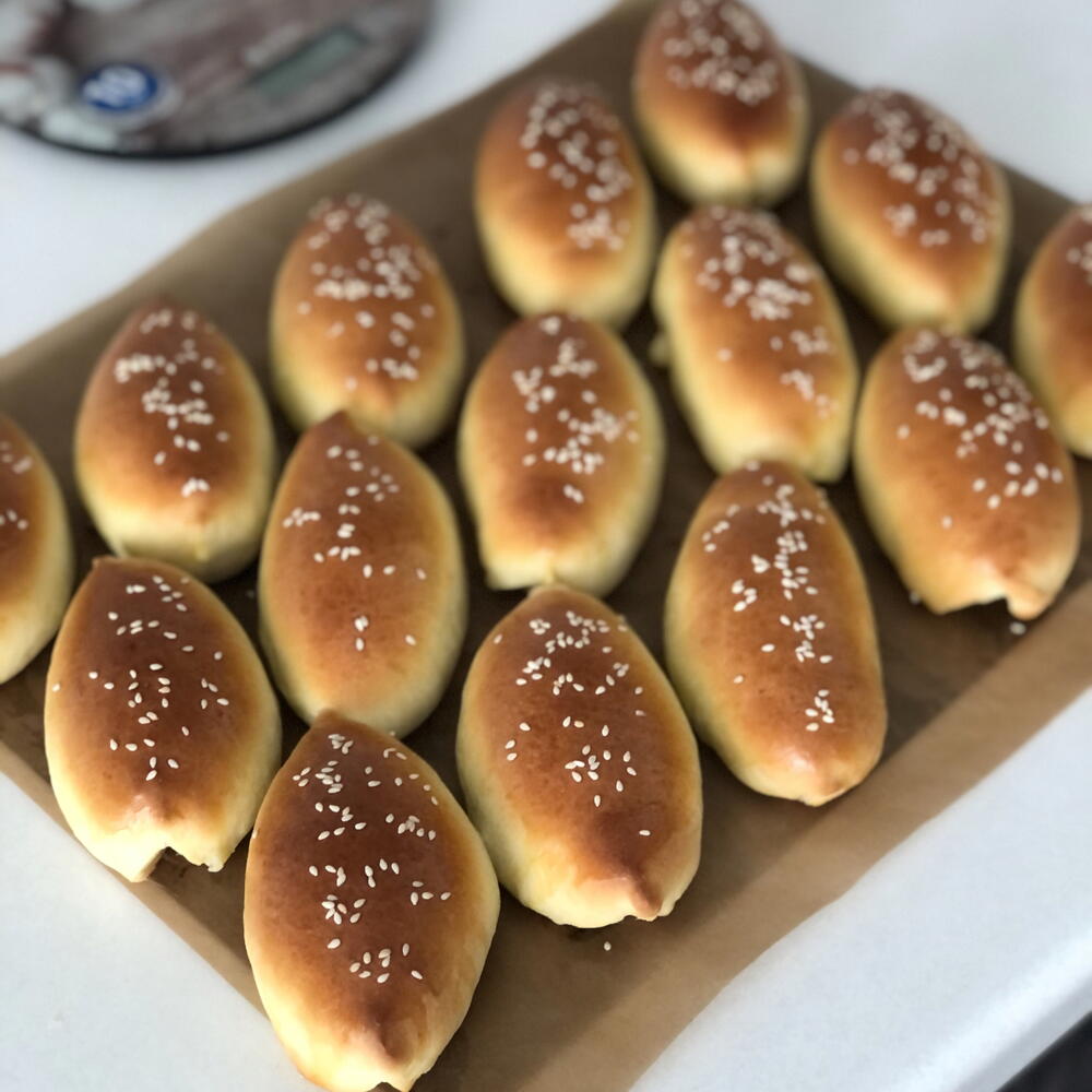 Пирожки с яйцом, луком, рисом и грибами 15 штук