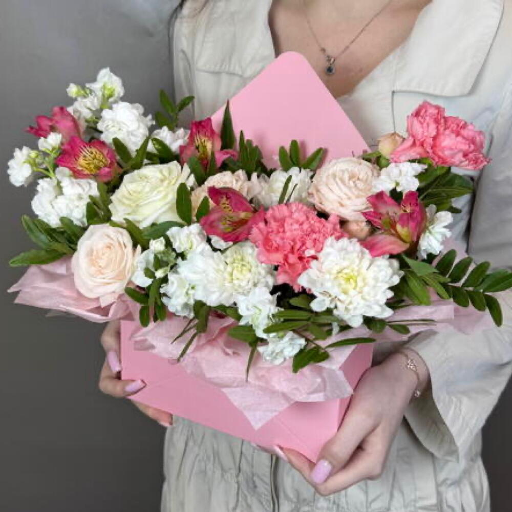 Цветы в конверте💕