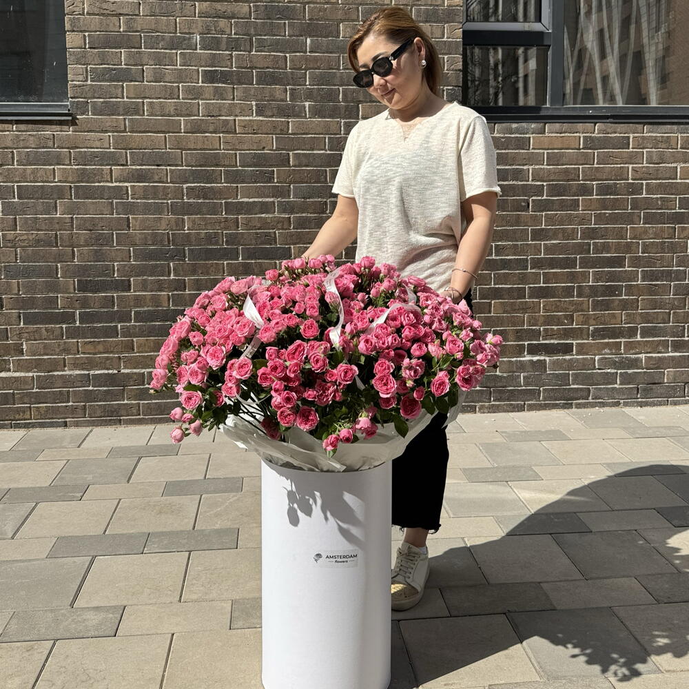 Giant box with Sophie shrub roses