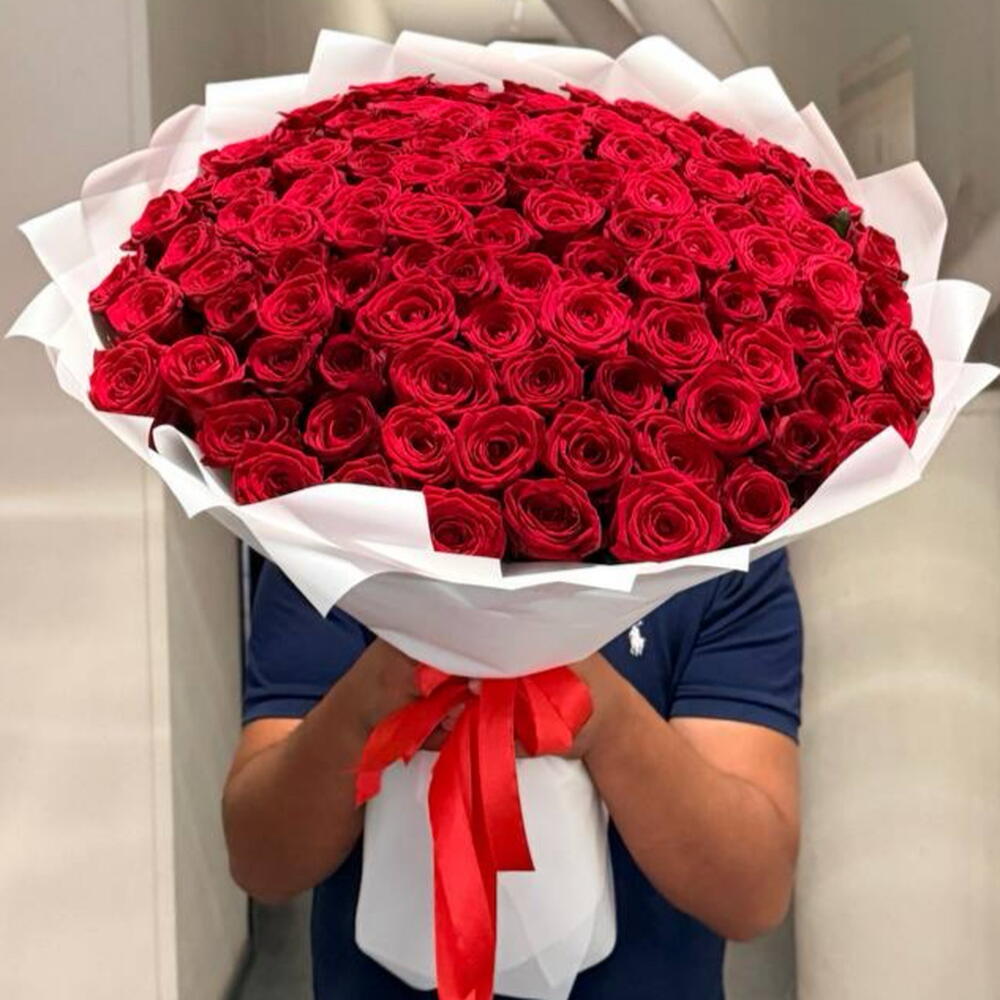 101 красная Роза букет 🌹