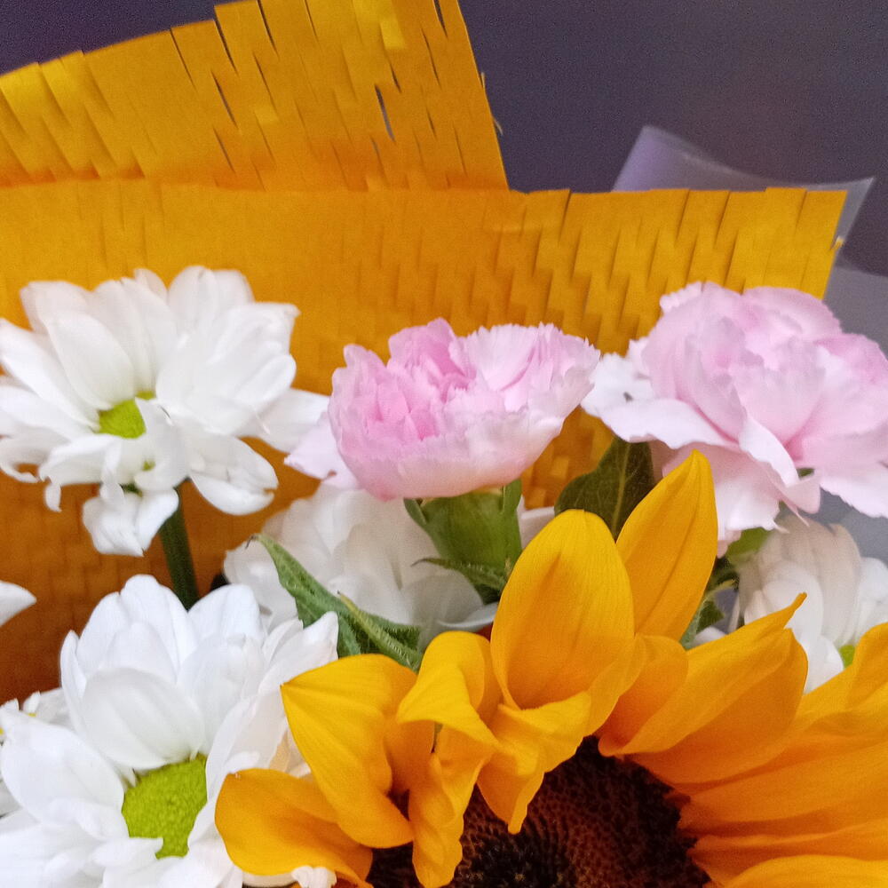 Букет с подсолнухами 🌻