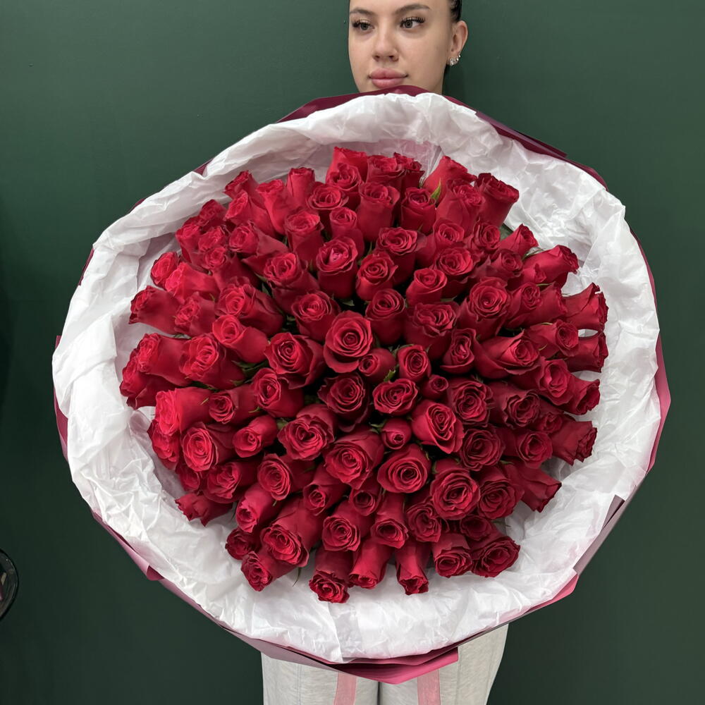 101 роза Красная🌹