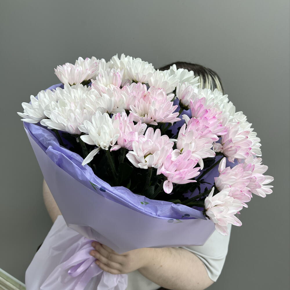 Букет из ромашковой хризантемы 💜