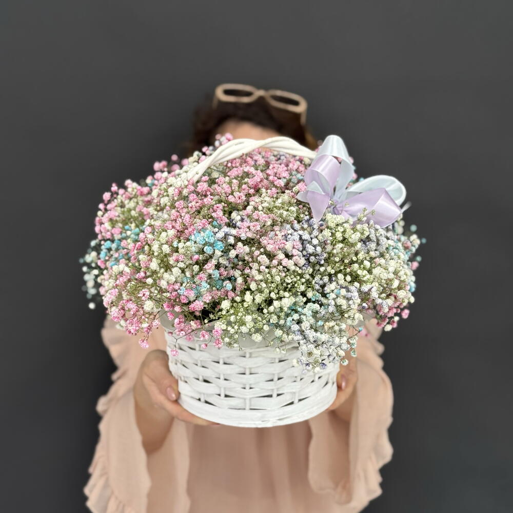Корзина из гипсофилы