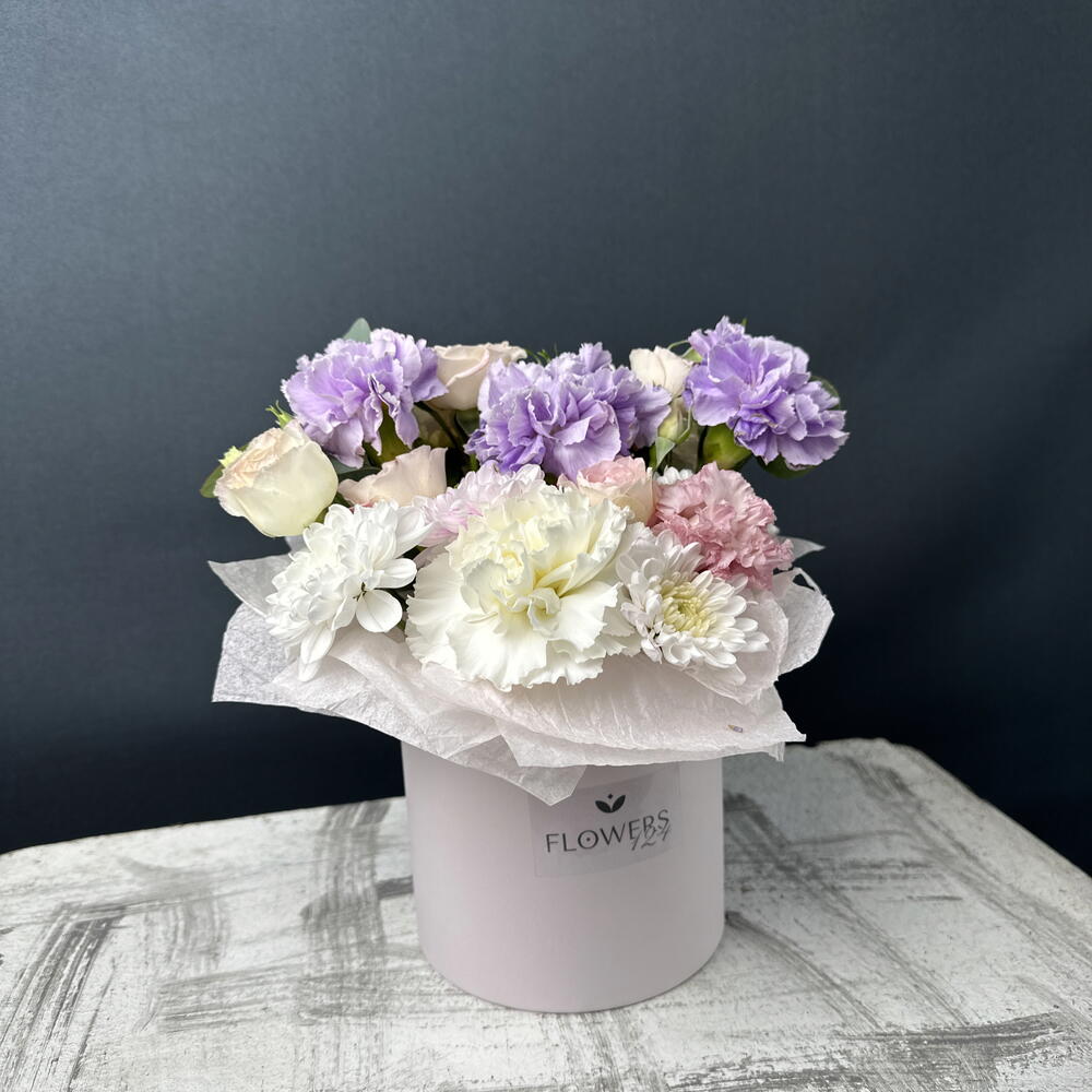 Композиция с диантусами💜