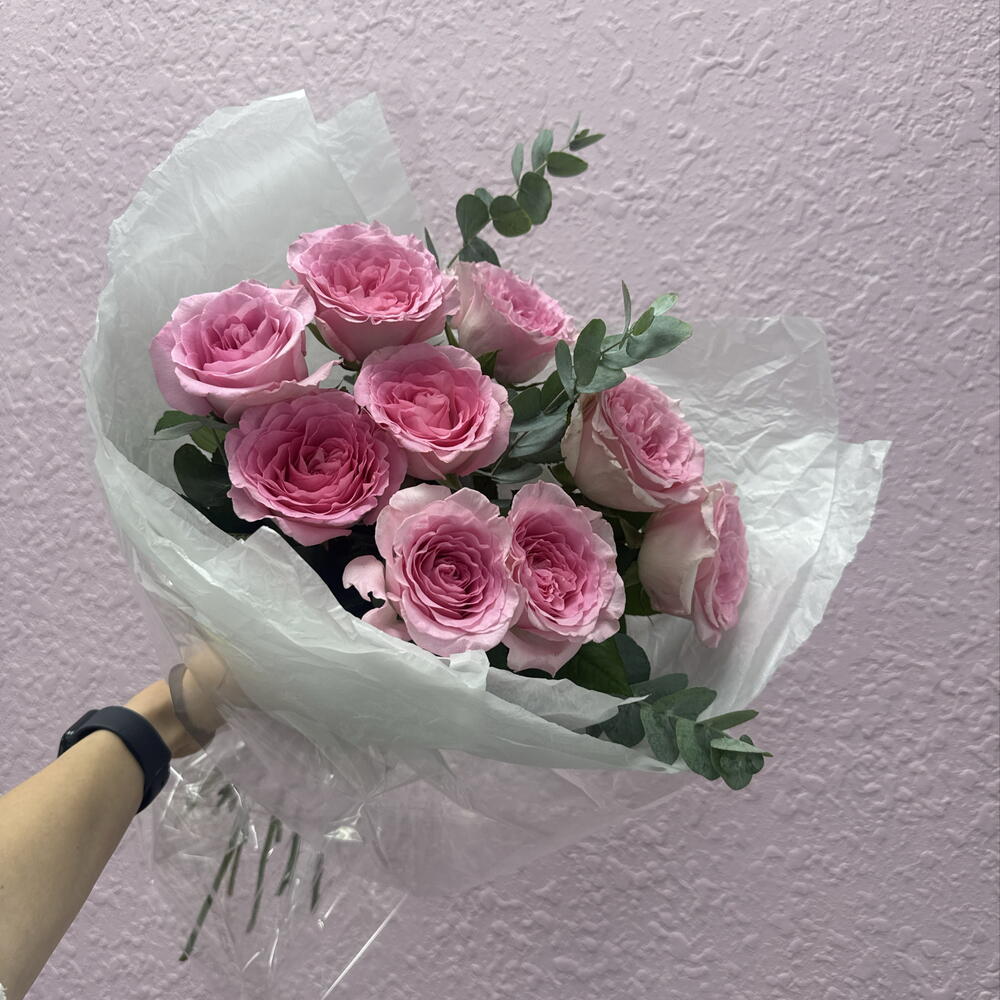 Букет роз розовых