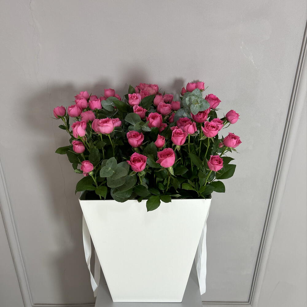 Бұталы раушан гүлдерінен жасалған букет😍🌸