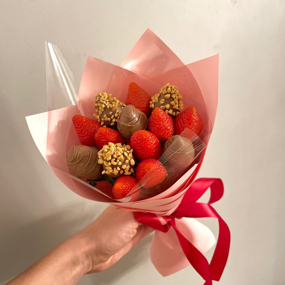 Jugoso ramo de fresas
