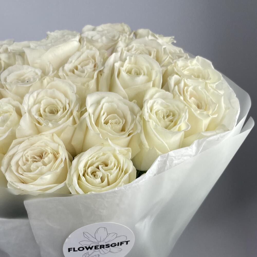 🌹 Букет от Flowersgift из 35 белых роз ▪️ 9