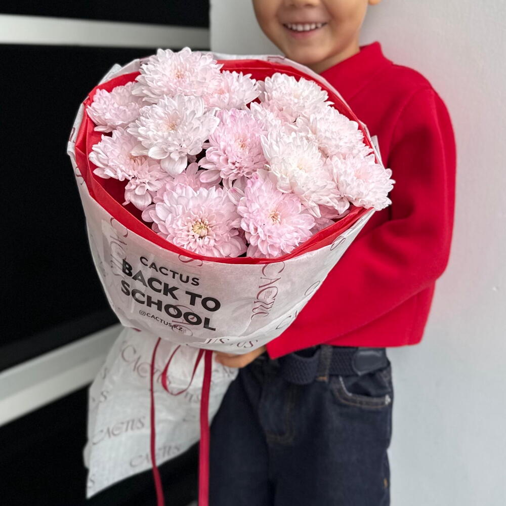 September 1 mono bouquet of chrysanthemums (3 pcs)
