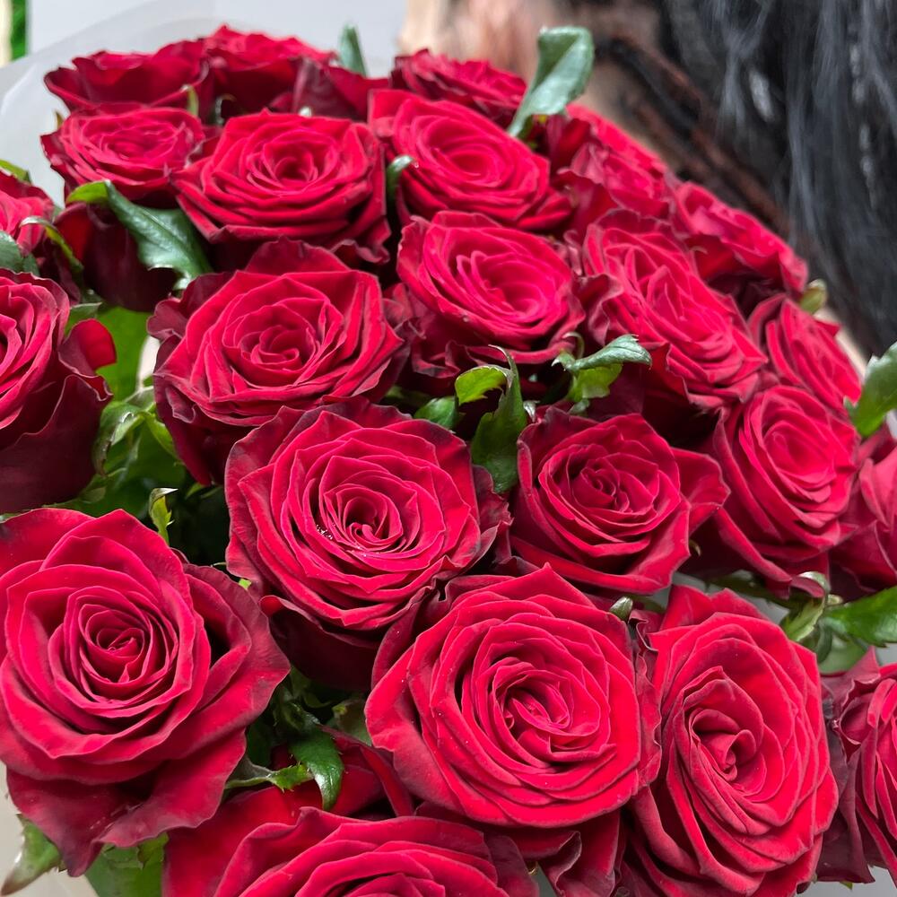 «Империя Роз» 👑🌹 моно букет 25 роз