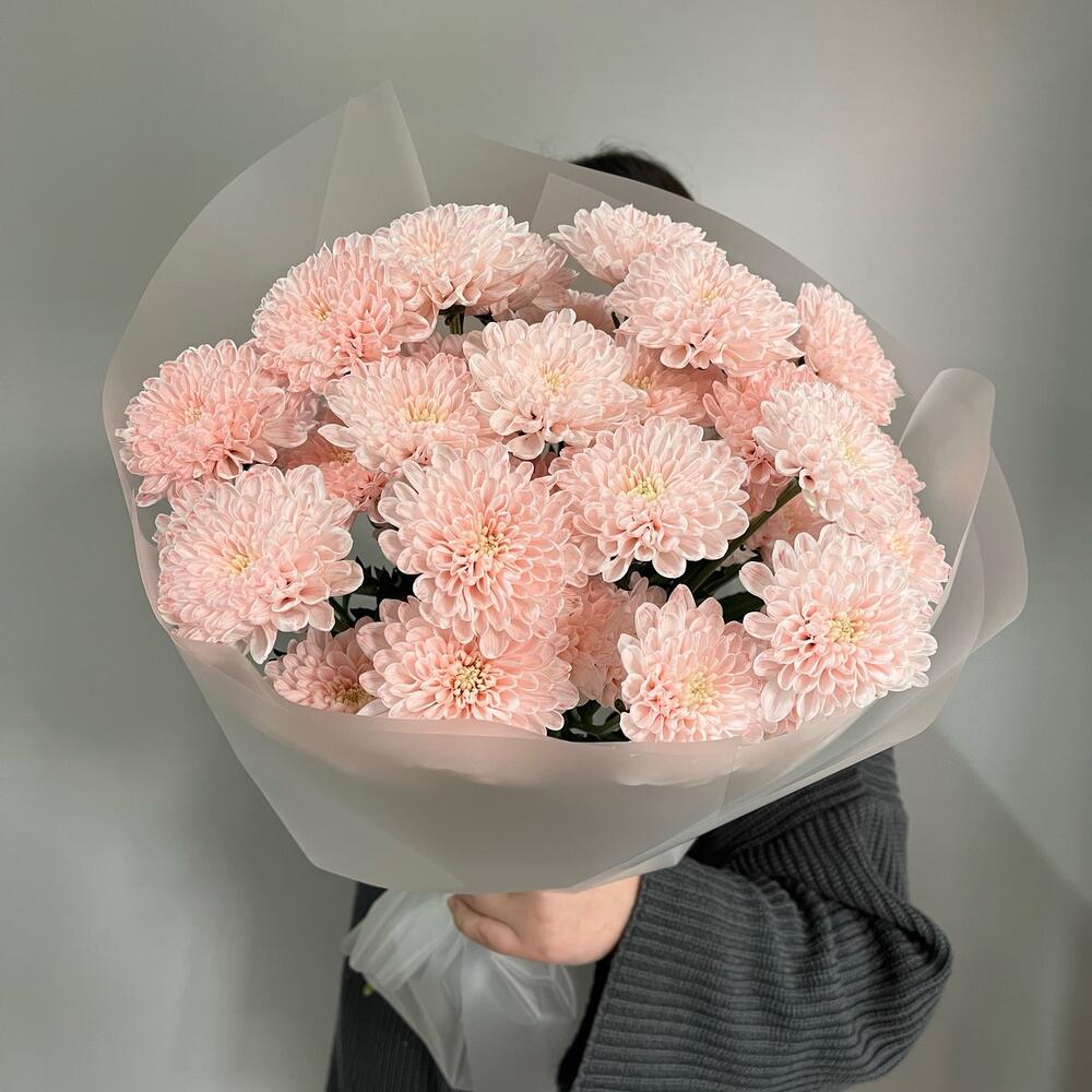 Моно букет из нежных Хризантем 🌸