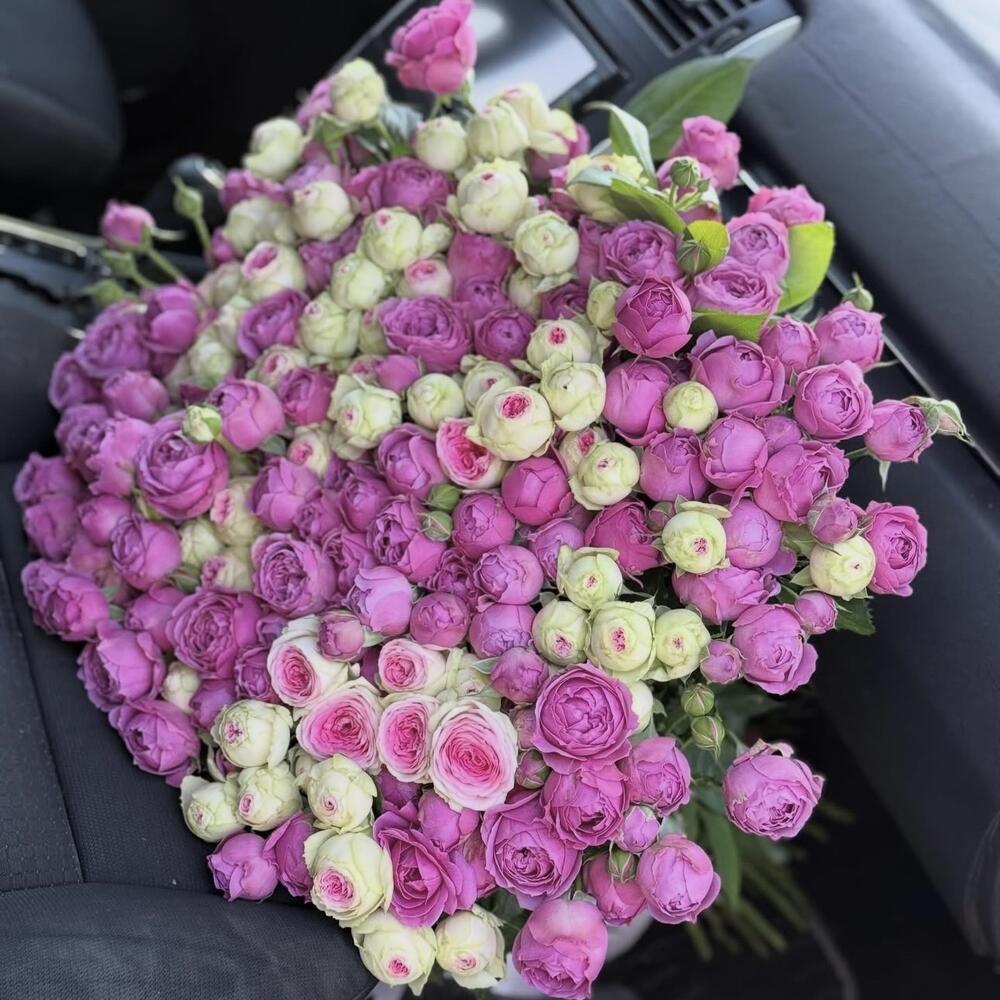 💗 Роскошный букет кустовых роз микс 🩷