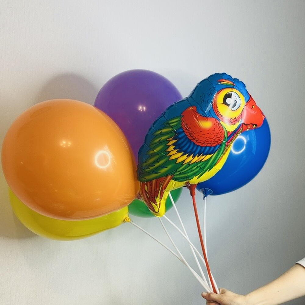🦜Топ Воздушные Шары Яркий Попугайчик 5 ШТ N0015/Хит Продаж