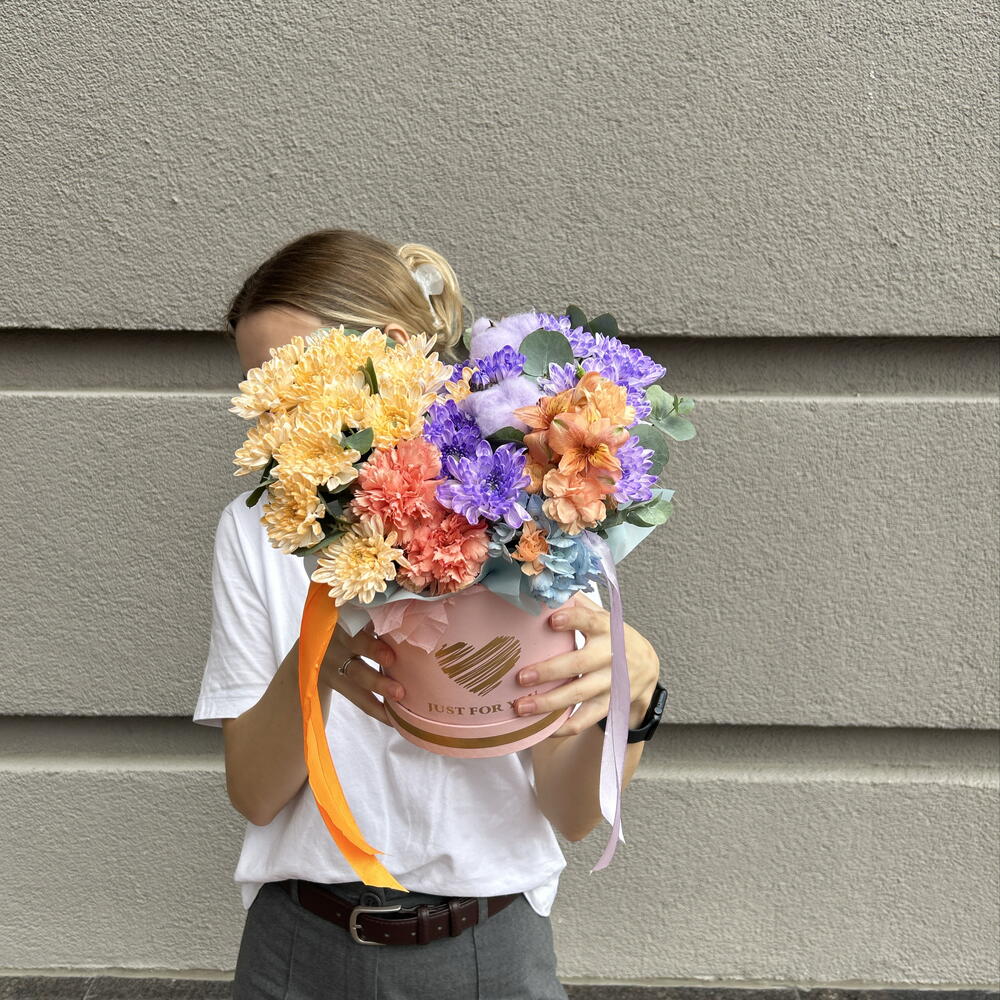 Композиция «Учительская симфония» 🧡💜 отличный вариант для учителя👩‍🏫 яркая, стойкая, пушистая 🤗