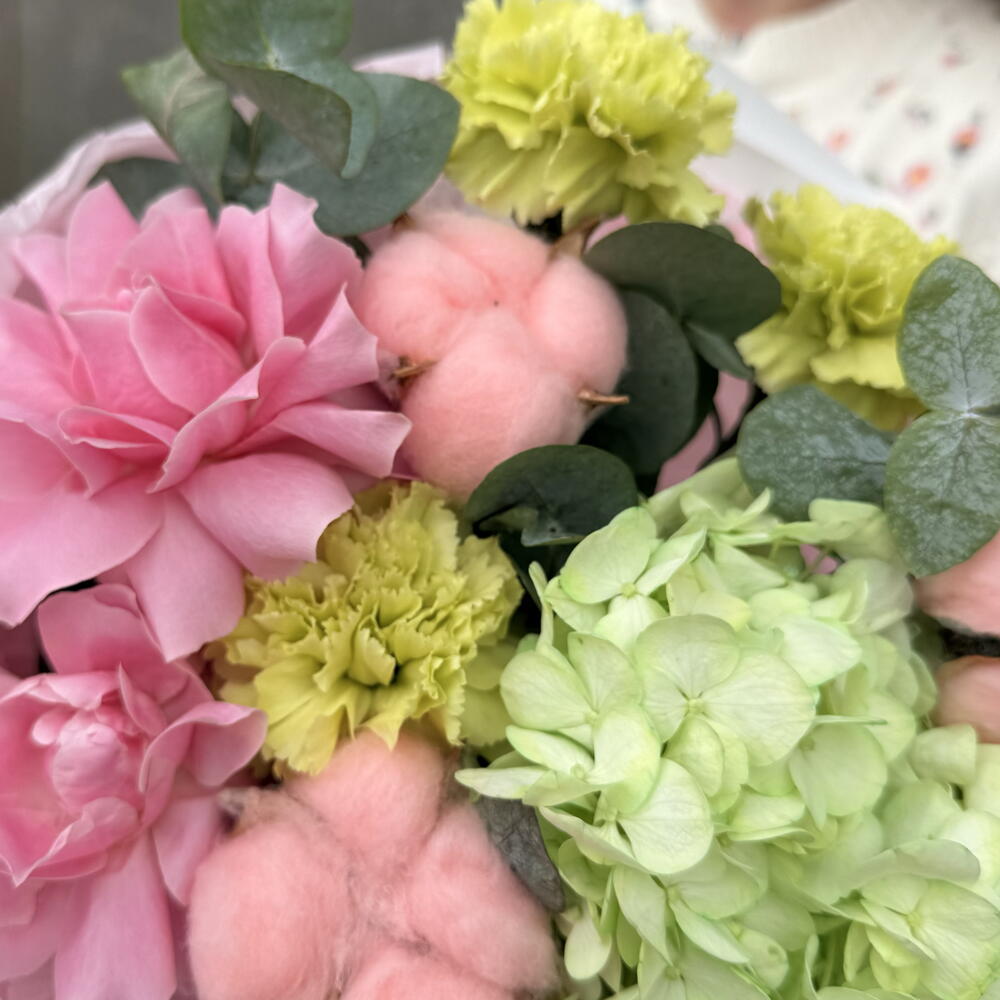 Букет 💕Розовый дофамин 💕🌸французская Роза♥️