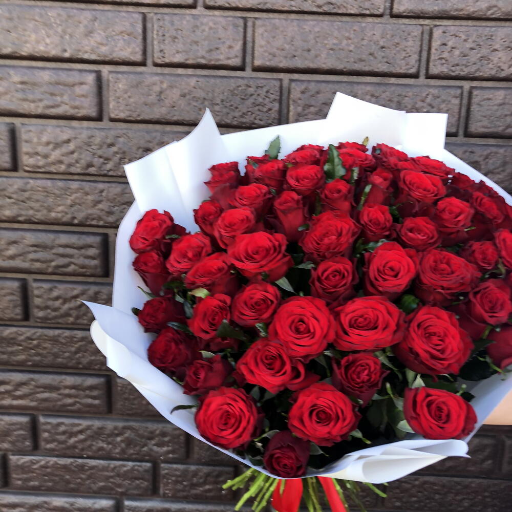Букет из 59 роза 🌹 🔥♥️