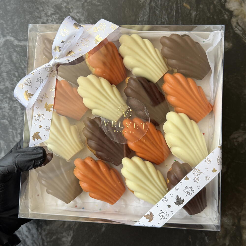 Мадлен, madeleine, французское бисквитное печенье, в подарочной коробке