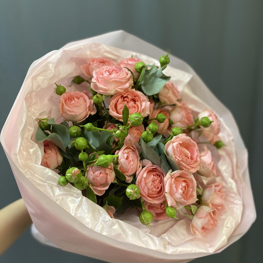Монобукет роз кустовых