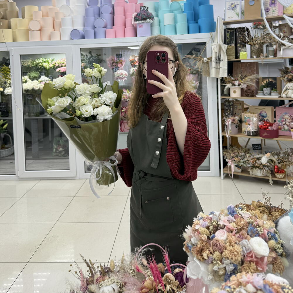 Букет-комплимент с эустомой