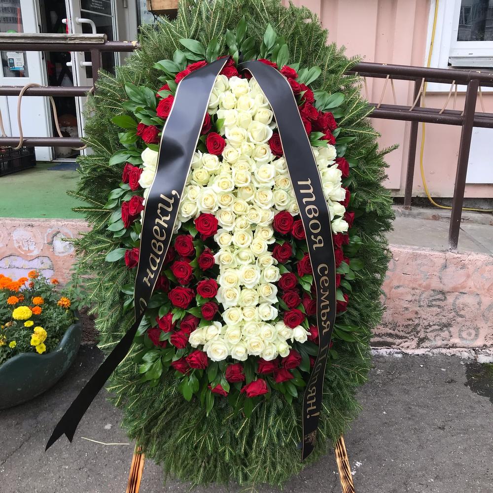 Венок «Белый крест»