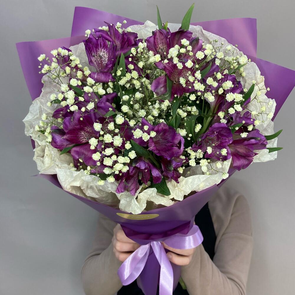 Букет из альстрамерии💜
