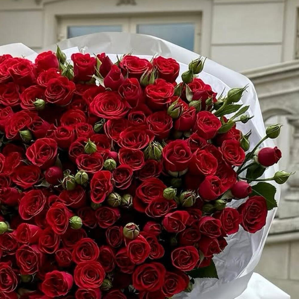 Кустовые розы 29red
