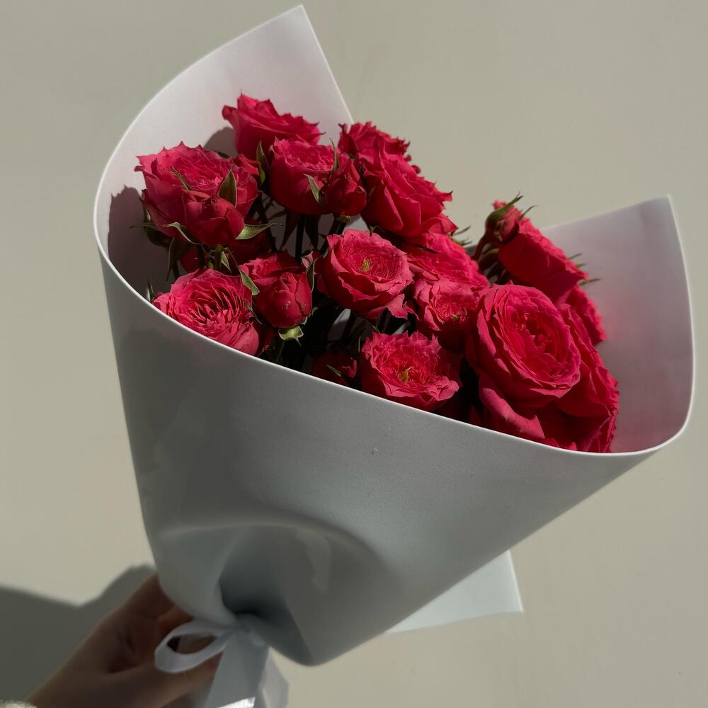 Конфетные кустовые розы